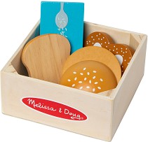 Дървен комплект за игра Зърнени храни - Melissa & Doug — 95211