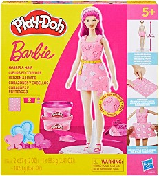 Комплект за тоалети и прически - Play-Doh - Творчески комплект на тема Barbie — G1357