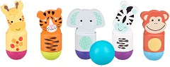 Дървен боулинг Диви животни - Orange Tree Toys - От серията Jungle Animals Collection — OTT03228
