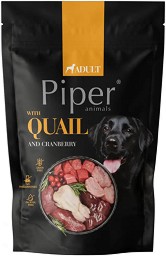 Паучове за кучета Piper Adult - 10 × 500 г, с пъдпъдъче и боровинки, в зряла възраст