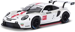 Метална количка Porsche 911 RSR - Bburago - С мащаб 1:24 — 18-28013