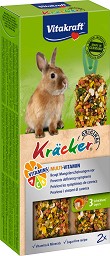 Крекери за декоративни и мини зайчета Vitakraft - 2 броя, с витамини