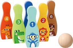 Детски дървен боулинг - Tooky Toy — TH295