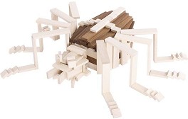 Детски дървен конструктор Goki - 200 части от серията Nature — 58532