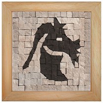 Каменна мозайка Зодия Козирог - Neptune Mosaic - С размери 12 х 12 cm