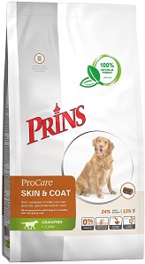 Натурална суха храна за кучета за здрава кожа и лъскава козина Prins Skin and Coat — 3 кг, от серията ProCare Grain Free, над 1 година