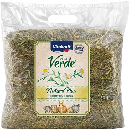 Сено за зайчета и гризачи Vitakraft Vita Verde Nature Plus - 500 г, с тимотейка и лайка