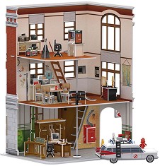 Пожарна станция и ектомобил - 3D пъзел от 130 части — Revell 00223