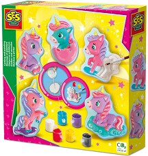 Създай сам гипсови фигурки Еднорози - SES Creative — 01341