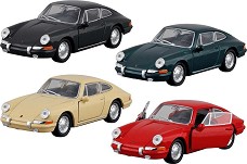 Метална количка Porsche 911 1964 - Goki - С отварящи се врати и pull-back механизъм — 12309
