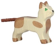 Дървена фигурка на коте - Holztiger — 80057