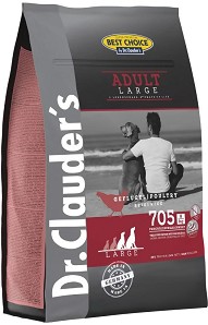 Суха храна за кучета Dr.Clauder's Adult Large — 12,5 кг, с птиче месо и ориз, от серията Best Choice, за големи и много големи породи, в зряла възраст
