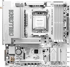 Дънна платка ASRock B850M Challanger WIFI White — B850M CHALLENGER WIFI WHITE