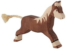 Дървена фигурка на конче - Holztiger — 80034