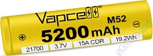  3.7 V M52 21700 -  Li-Ion (21700) 5200 mAh - 