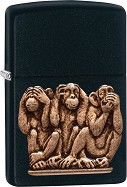 Ветроустойчива запалка Zippo Three Monkeys
