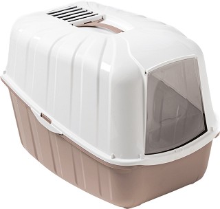 Закрита котешка тоалетна MPS Komoda - 54 × 40 × 39 см, с филтър и лопатка
