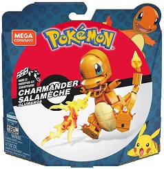 Детски конструктор Чармандър - Mattel - 180 части от серията Construx на тема Pokemon — GKY96