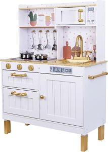 Дървена бяла кухня - Moni - С размери 93.5 / 72 / 30 cm