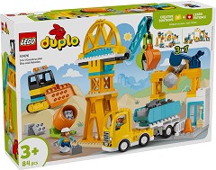 LEGO Duplo - Строителна площадка и машини 3 в 1 - Детски конструктор — 10476