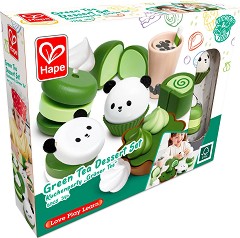 Дървен комплект Десерт от зелен чай - HaPe