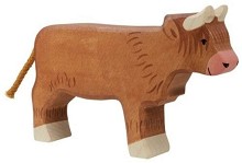 Дървена фигурка на шотландско говедо - Holztiger — 80556