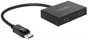  DisplayPort male  2 x HDMI female DeLock