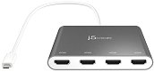  USB-C male  4 x HDMI female j5create