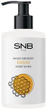 SNB Honey & Milk Hands & Body Lotion -  
