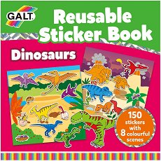 Galt:  -       Dinosaurs - reusable sticker book - 