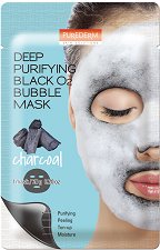 Purederm Deep Purifying Black O2 Bubble Mask -   