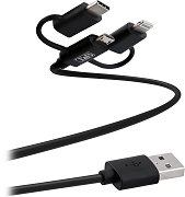 ����� �� ��������� 3 � 1 USB-A male ��� Lightning / Micro USB / USB-C male T'nB