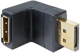 ������� DisplayPort male ��� DisplayPort female 90� DeLock