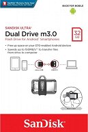 USB A / micro USB 3.0 ���� ����� 32 GB SanDisk Dual Drive