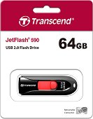 USB-� 2.0 ���� ����� 64 GB Transcend JetFlash 590