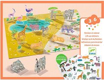 Създай 3D сцени Животни - Djeco -