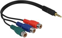  3.5 mm  male  3 x 3.5 mm  female DeLock
