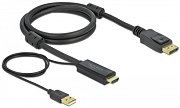 ����� HDMI male ��� DisplayPort male DeLock