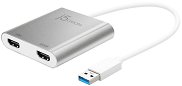 ������� USB-A male ��� 2 x HDMI female j5create